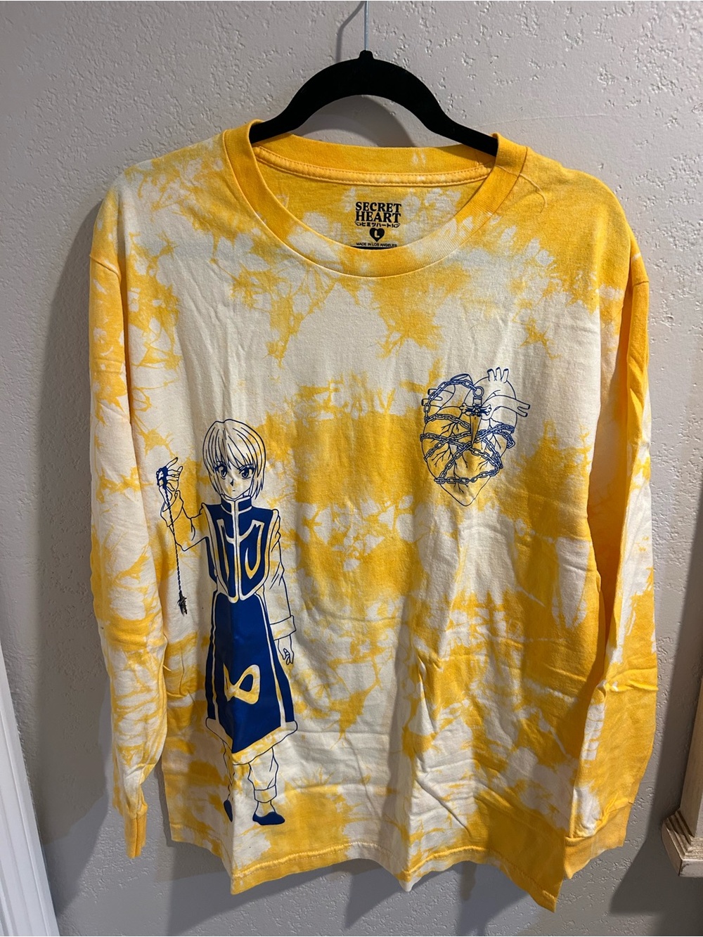 Secret Heart Yellow Tie-Dye HxH Long Sleeve Shirt